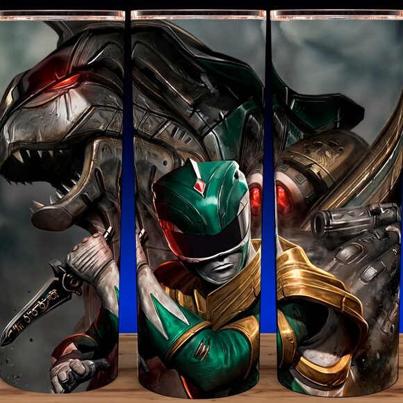 Glow in the Dark Power Rangers Green Ranger Tommy Cup Mug Tumbler 20oz - Picture 2 of 4